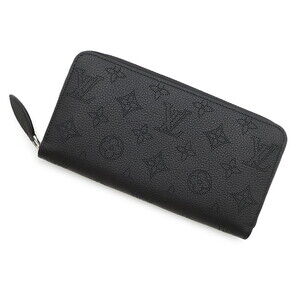 Louis Vuitton Monogram Mahina Zippy Wallet Black